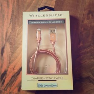 Rose Gold charge & sync for iPhone, iPad & iPods.